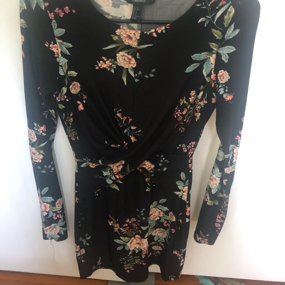 Forever 21 floral bodycon dress